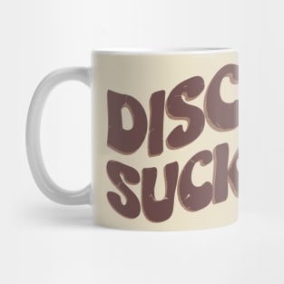 Disco Sucks // Brown Vintage Mug